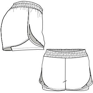 Moldes de confeccion para DAMA Shorts